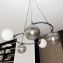 Lampa wisząca 5x10 W biała-czarna-grafitowa 13815 Emibig Libra zdj.5