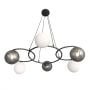 Lampa wisząca 6x10 W biała-czarna-grafitowa 13826 Emibig Libra zdj.3