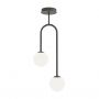 Lampa podsufitowa 2x10 W biała-czarna 13832 Emibig Atria zdj.1