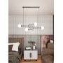 Lampa wisząca 4x10 W biała-czarna 13834 Emibig Atria zdj.7