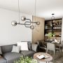 Lampa wisząca 4x10 W czarna-grafitowa 13844 Emibig Atria zdj.3