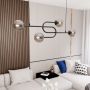 Lampa wisząca 4x10 W czarna-grafitowa 13844 Emibig Atria zdj.4
