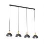 Lampa wisząca 4x15 W czarna-złota 13864 Emibig Moto zdj.1
