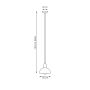 Lampa wisząca 1x15 W biała-złota 13871 Emibig Moto zdj.2