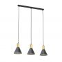 Lampa wisząca 3x10 W czarna-złota 13883 Emibig Rosa zdj.1