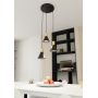 Lampa wisząca 3x10 W czarna-złota 13883PREM Emibig Rosa zdj.3