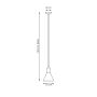Lampa wisząca 1x10 W biała 13891 Emibig Rosa zdj.2