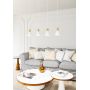 Lampa wisząca 4x10 W biała-złota 13894 Emibig Rosa zdj.5