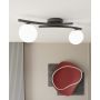 Lampa podsufitowa 2x10 W biała-czarna 13902 Emibig Opus zdj.5