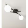 Lampa podsufitowa 2x10 W biała-czarna 13902 Emibig Opus zdj.6