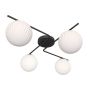 Lampa podsufitowa 4x10 W biała-czarna 13954 Emibig Vespa zdj.1