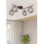 Lampa podsufitowa 4x10 W czarna-grafitowa 13964 Emibig Vespa zdj.2