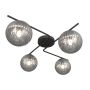 Lampa podsufitowa 4x10 W czarna-grafitowa 13964 Emibig Vespa zdj.1