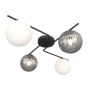 Lampa podsufitowa 4x10 W biała-czarna-grafitowa 13974 Emibig Vespa zdj.1