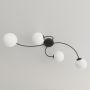 Lampa podsufitowa 4x10 W biała-czarna 13984 Emibig Vibra zdj.6