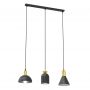 Lampa wisząca 3x10 W czarna-złota 14023 Emibig Fox zdj.1
