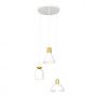 Lampa wisząca 3x15 W biała-złota 14033PREM Emibig Fox zdj.1