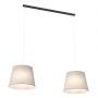 Lampa wisząca 2x15 W czarna-beżowa 14042 Emibig Epoca zdj.1