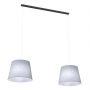 Lampa wisząca 2x10 W czarna-szary/popielaty 14052 Emibig Epoca zdj.1
