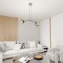 Lampa wisząca 2x15 W czarna 14092 Emibig Skiva zdj.4