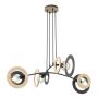 Lampa wisząca 4x15 W czarna 14094 Emibig Skiva zdj.1