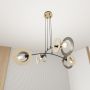 Lampa wisząca 4x15 W czarna 14094 Emibig Skiva zdj.5