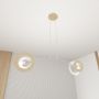 Lampa wisząca 2x15 W biała 14102 Emibig Skiva zdj.5