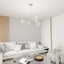 Lampa wisząca 4x15 W biała 14104 Emibig Skiva zdj.5