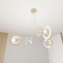 Lampa wisząca 4x15 W biała 14104 Emibig Skiva zdj.6
