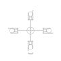 Lampa wisząca 4x15 W biała 14144 Emibig Euforia zdj.6