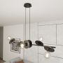 Lampa wisząca 6x15 W czarna 14266 Emibig Token zdj.5