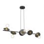 Lampa wisząca 6x15 W czarna-złota 14276 Emibig Token zdj.1
