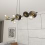 Lampa wisząca 6x15 W czarna-złota 14276 Emibig Token zdj.5