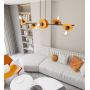 Lampa wisząca 6x15 W czarna-pomarańczowa 14286 Emibig Token zdj.3