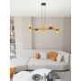 Lampa wisząca 6x15 W czarna-pomarańczowa 14286 Emibig Token zdj.4