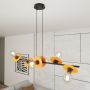 Lampa wisząca 6x15 W czarna-pomarańczowa 14286 Emibig Token zdj.5