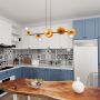 Lampa wisząca 6x15 W czarna-pomarańczowa 14286 Emibig Token zdj.7