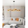 Lampa wisząca x15 W czarna-pomarańczowa 14288 Emibig Token zdj.4