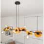 Lampa wisząca x15 W czarna-pomarańczowa 14288 Emibig Token zdj.5