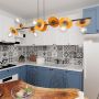Lampa wisząca x15 W czarna-pomarańczowa 14288 Emibig Token zdj.6