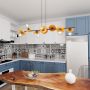 Lampa wisząca x15 W czarna-pomarańczowa 14288 Emibig Token zdj.7