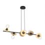 Lampa wisząca 6x15 W czarna 14296 Emibig Token zdj.1