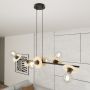 Lampa wisząca 6x15 W czarna 14296 Emibig Token zdj.5