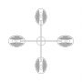 Lampa wisząca 4x15 W czarna 14304 Emibig Saber zdj.9