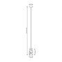 Lampa wisząca 1x15 W czarna 14311 Emibig Tank zdj.2