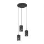 Lampa wisząca 3x15 W czarna 14313PREM Emibig Tank zdj.1