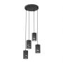 Inteligentna lampa wisząca 4x15 W czarna 14314PREM Emibig Tank zdj.1