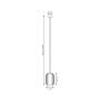 Lampa wisząca 1x15 W czarna-grafitowa 14341 Emibig Verdi zdj.3