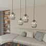 Lampa wisząca 4x15 W czarna-grafitowa 14344 Emibig Verdi zdj.4
