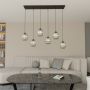 Lampa wisząca 6x15 W czarna-grafitowa 14346 Emibig Verdi zdj.3